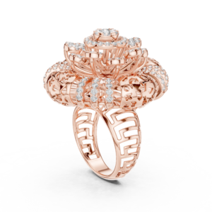 Royal Bloom Solitaire Diamond Ring