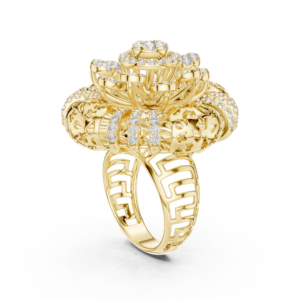 Imperial Crown Solitaire Ring in Yellow Gold
