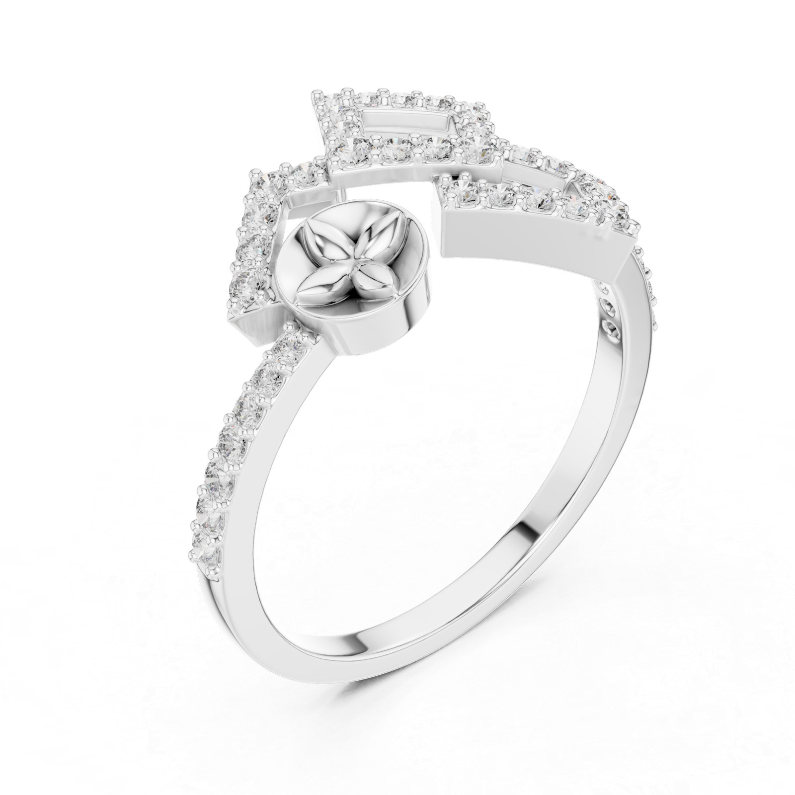 Silver Gleam Designer Ring