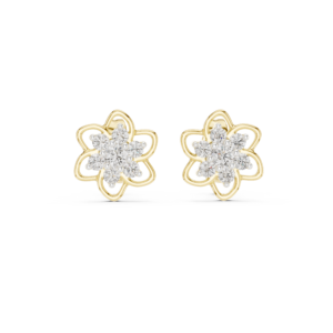 Luxury Floral Solitaire Earrings